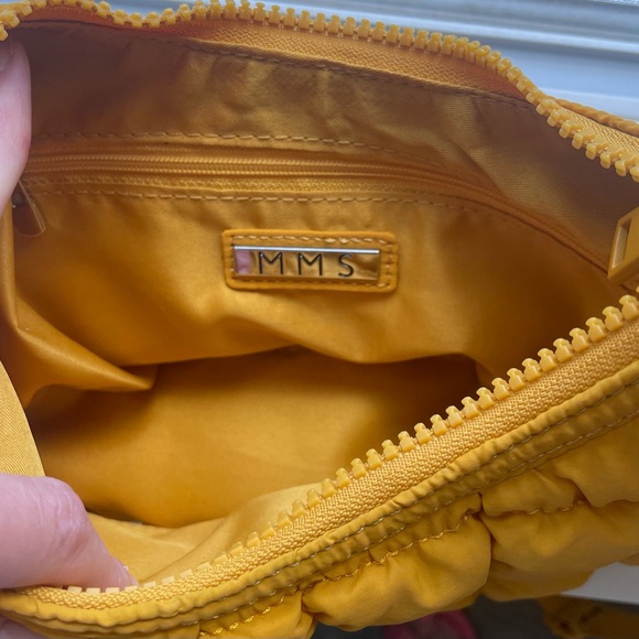 MMS Design Studio - Golden Yellow Quilted Shoulder Bag - Picture 6 of 8
